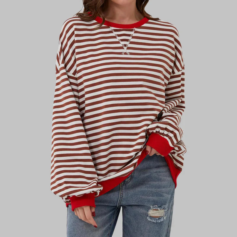 Claudia - Lässiges Sweatshirt mit Rundhalsausschnitt