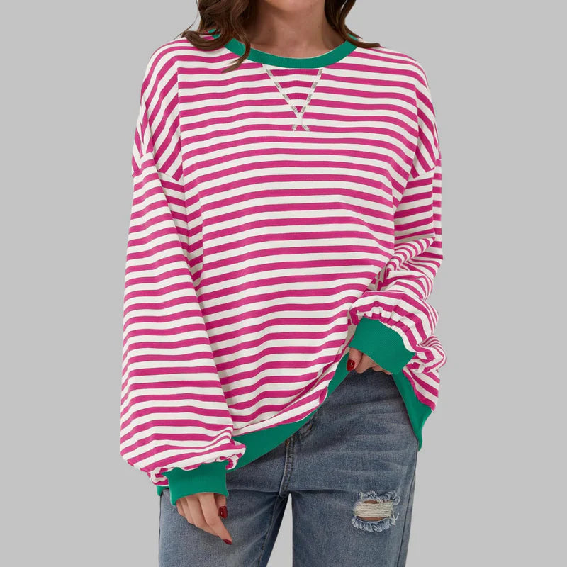 Claudia - Lässiges Sweatshirt mit Rundhalsausschnitt