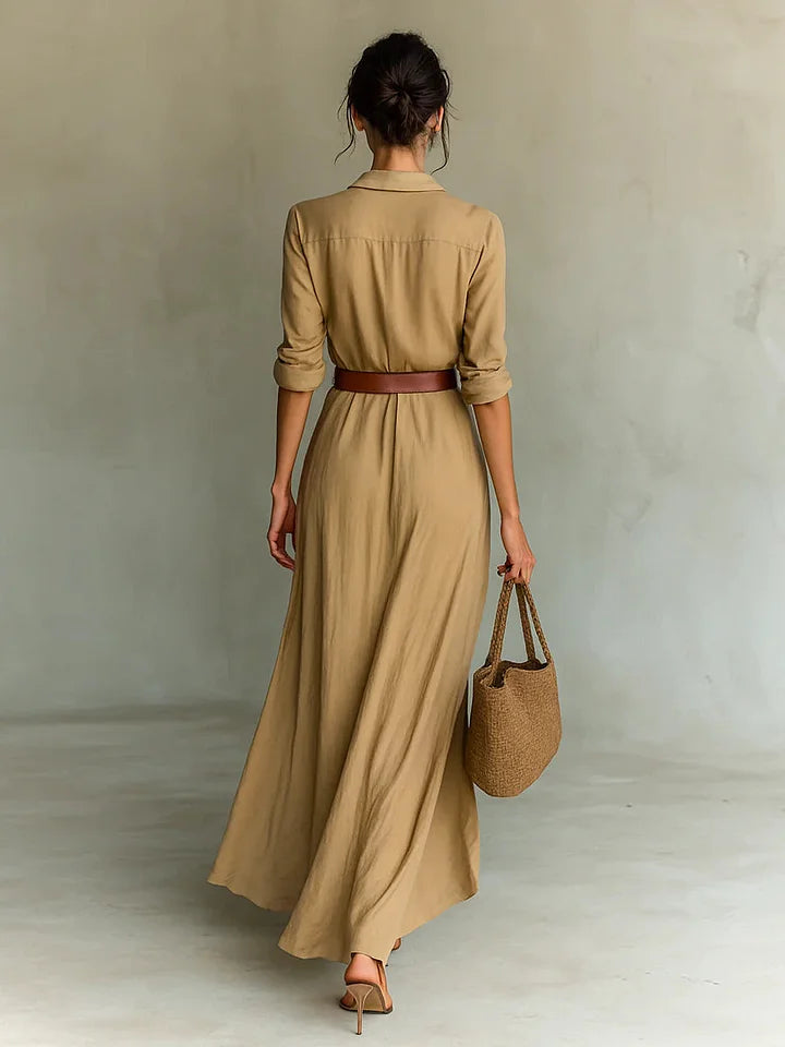 Magdalena - Elegantes Gürtelkleid