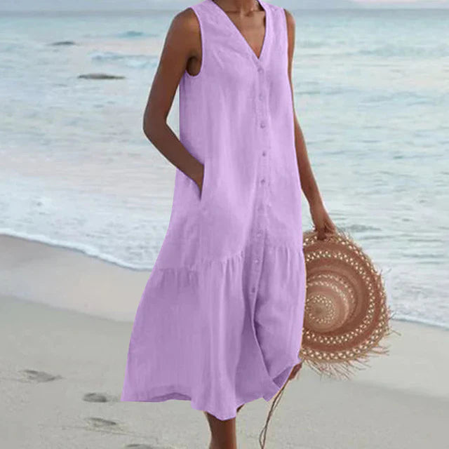 Celi – Stilvolles Sommerkleid mit Bauchbedeckung