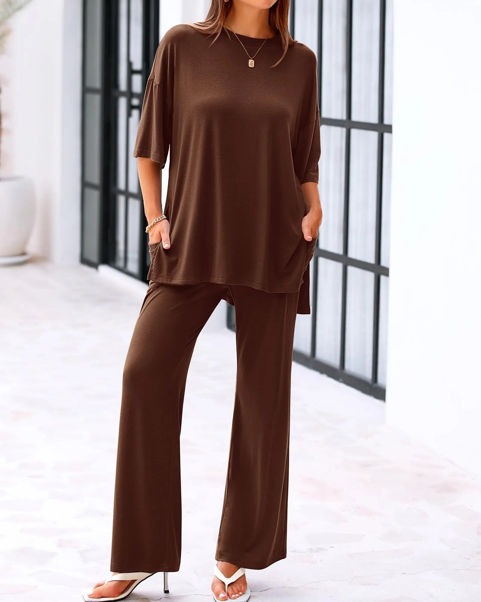 LÉA Set™ – Lockeres Zweiteiler-Outfit mit Taschen