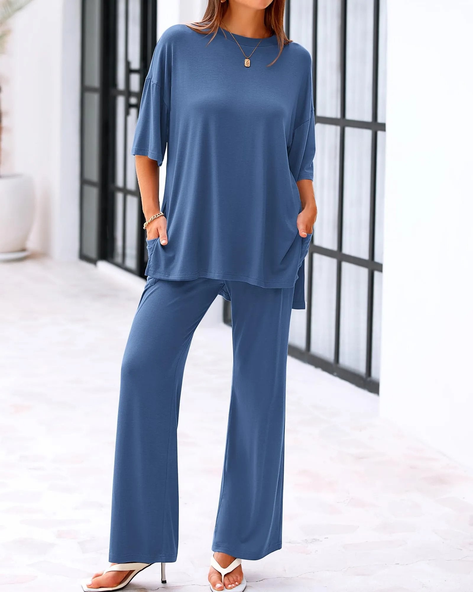 LÉA Set™ – Lockeres Zweiteiler-Outfit mit Taschen