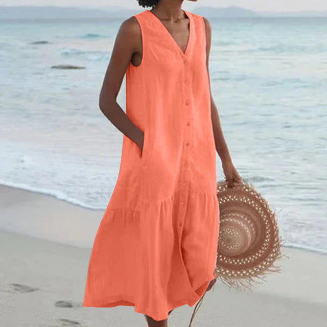 Celi – Stilvolles Sommerkleid mit Bauchbedeckung