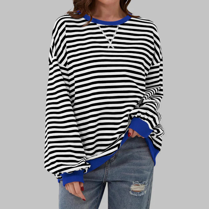 Claudia - Lässiges Sweatshirt mit Rundhalsausschnitt