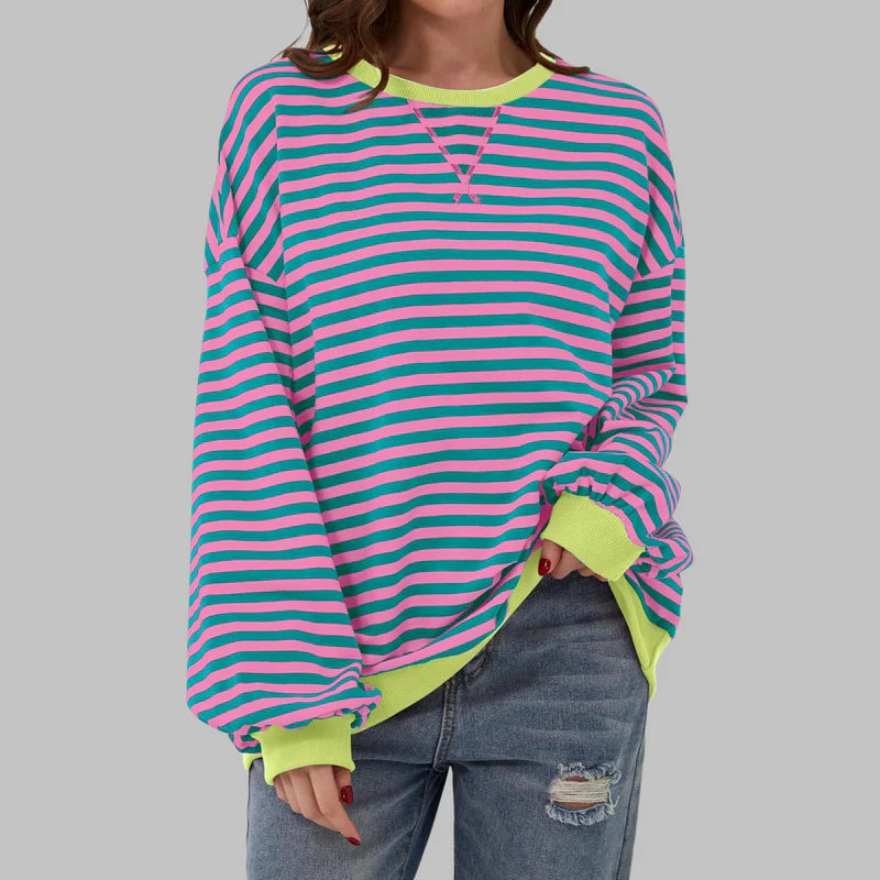 Claudia - Lässiges Sweatshirt mit Rundhalsausschnitt