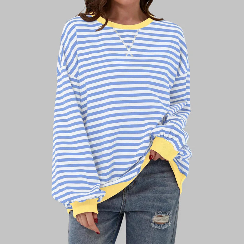 Claudia - Lässiges Sweatshirt mit Rundhalsausschnitt