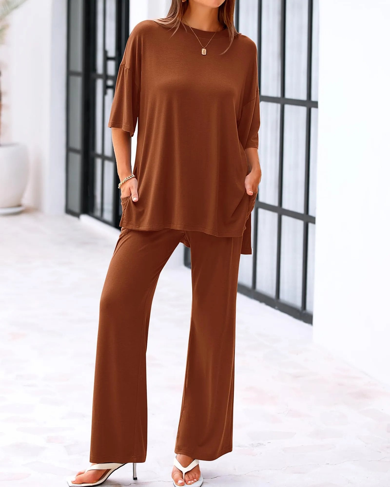 LÉA Set™ – Lockeres Zweiteiler-Outfit mit Taschen