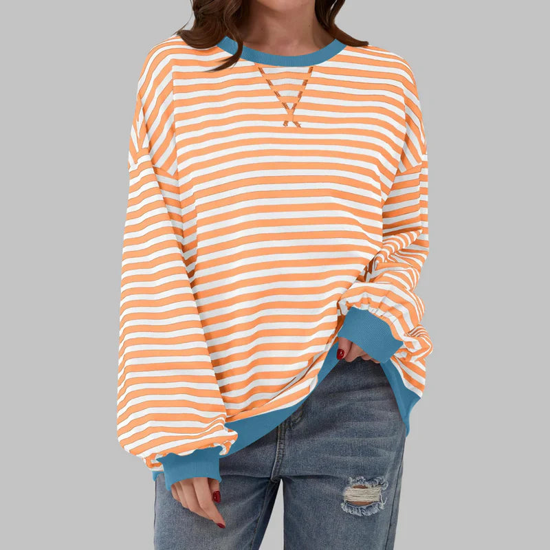 Claudia - Lässiges Sweatshirt mit Rundhalsausschnitt