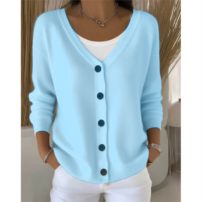 Ruth - V-Ausschnitt Strickpullover