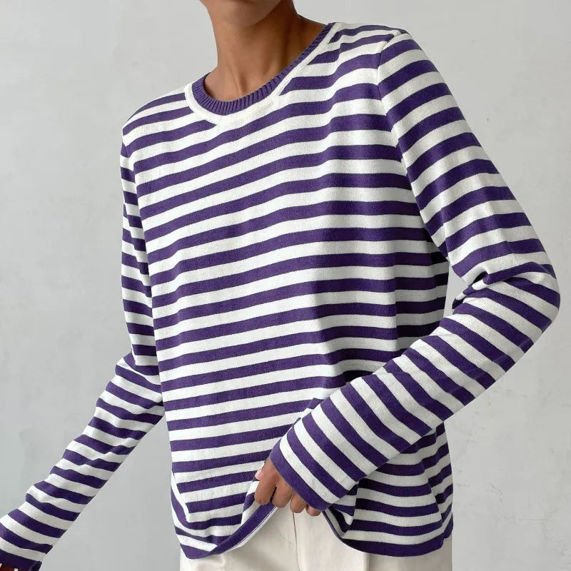 Vreneli - Strickpullover mit Streifen