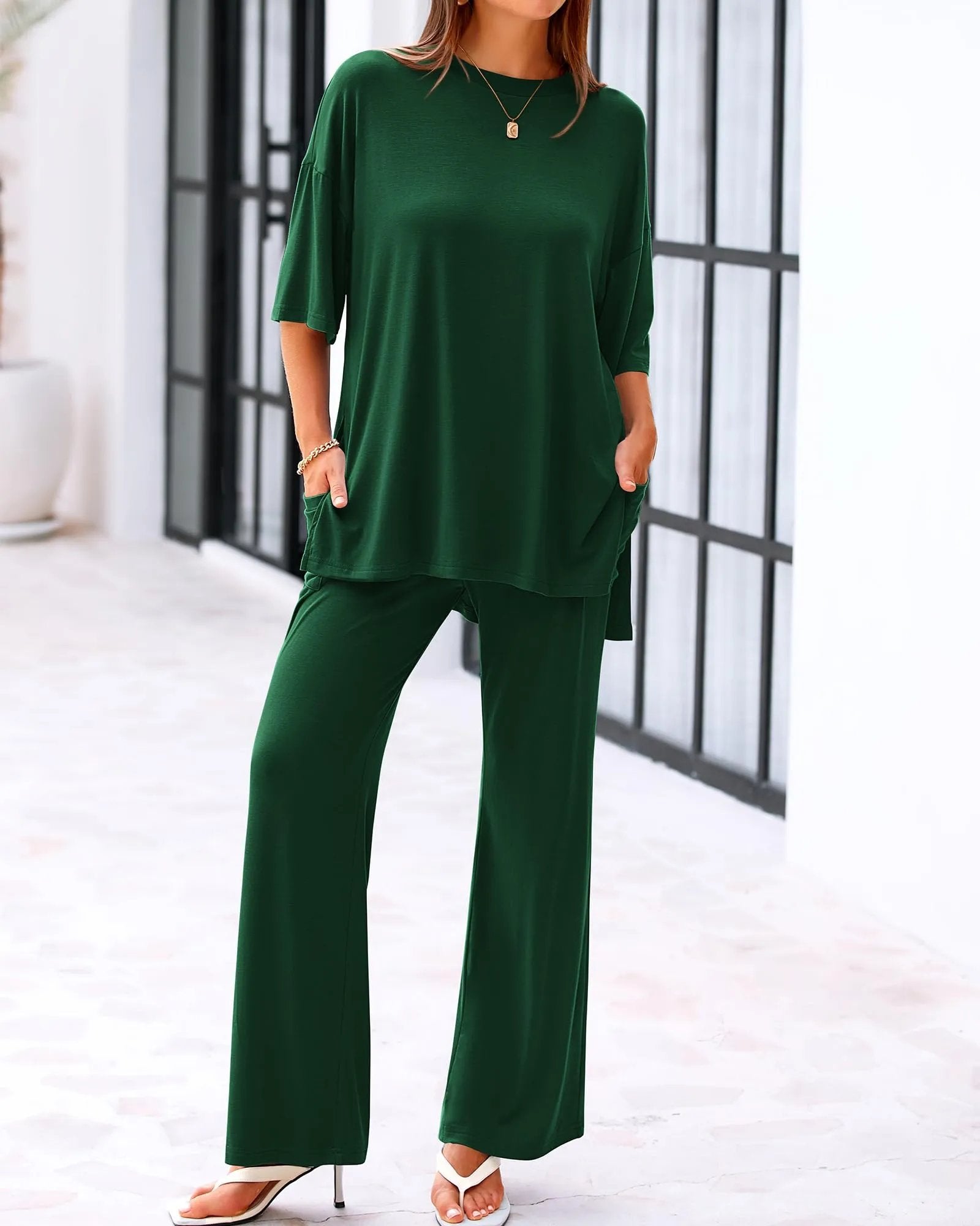 LÉA Set™ – Lockeres Zweiteiler-Outfit mit Taschen