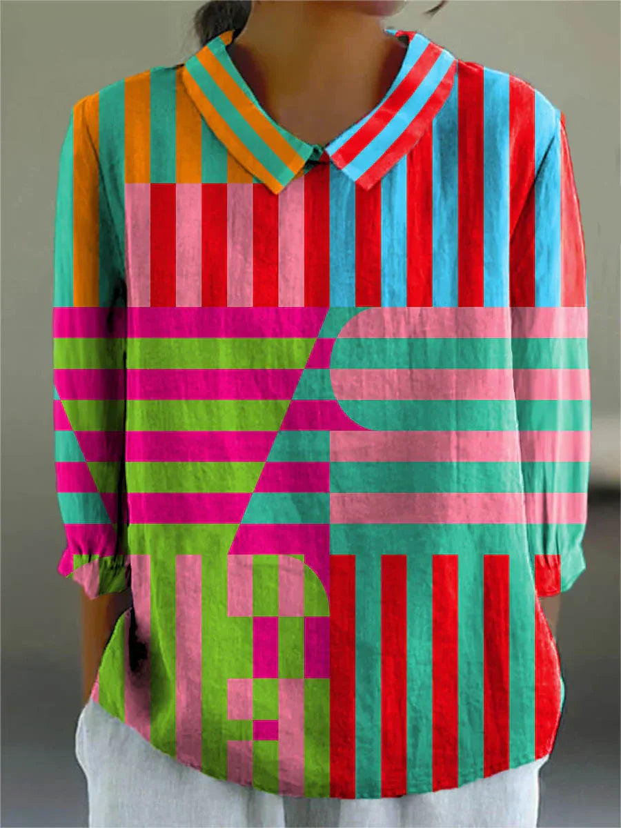 Elle | Vintage Bunte Bluse