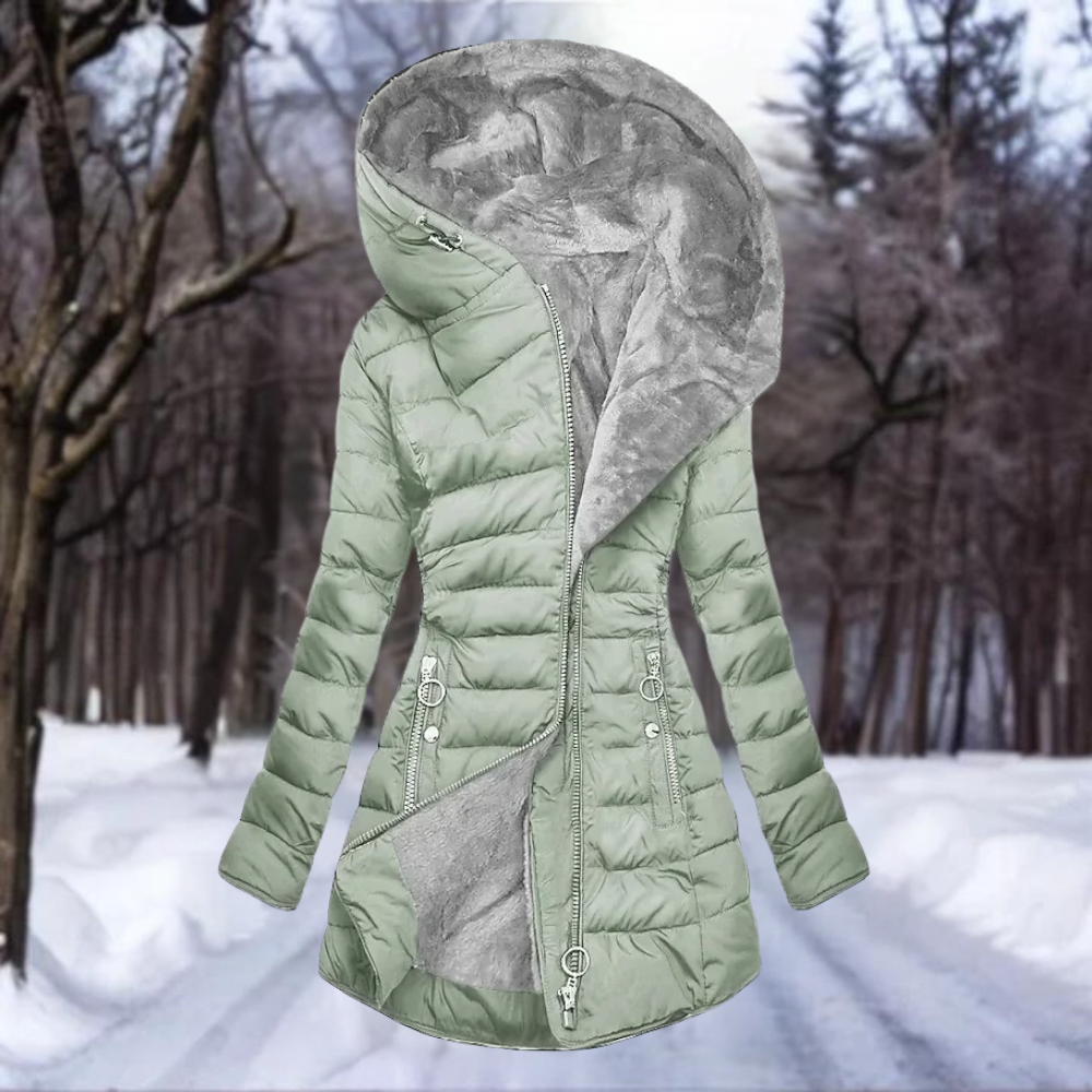 Senna - Eleganter Plüschmantel für Damen