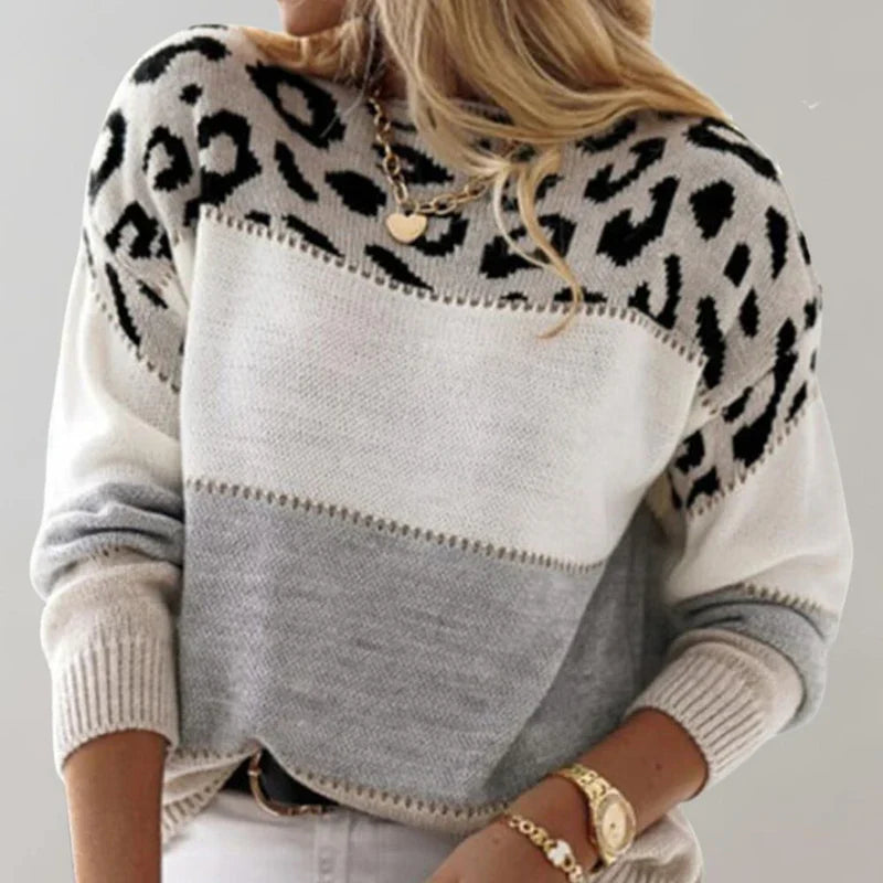 Charlene | Lässiger Pullover mit Leopardenmuster