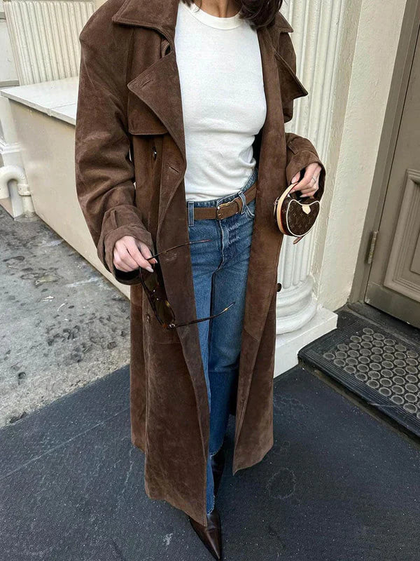 Cordula - Trenchcoat aus Wildleder