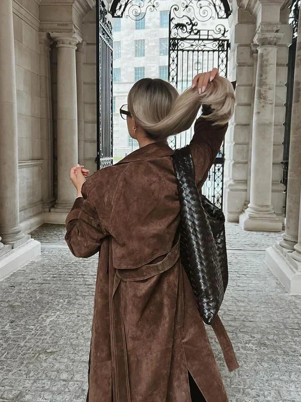 Cordula - Trenchcoat aus Wildleder