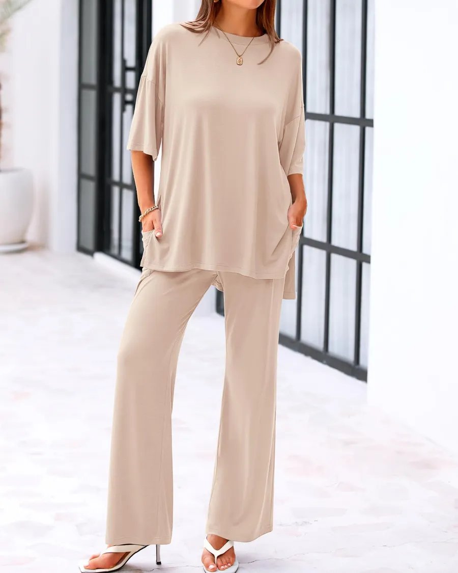 LÉA Set™ – Lockeres Zweiteiler-Outfit mit Taschen